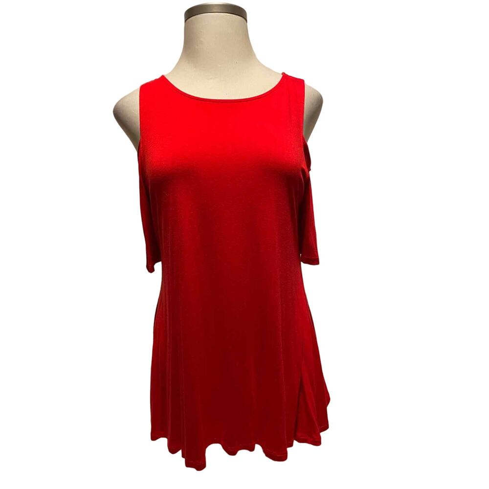 Size 1X chelsea & theodore Red Casual Top‎
